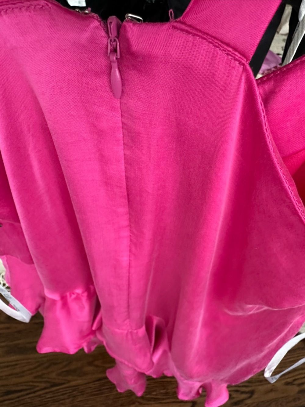 Lovers + Friends Hot Pink Satin Slip Mini Dress Women's S | NWT Party Dress - Picture 6 of 16
